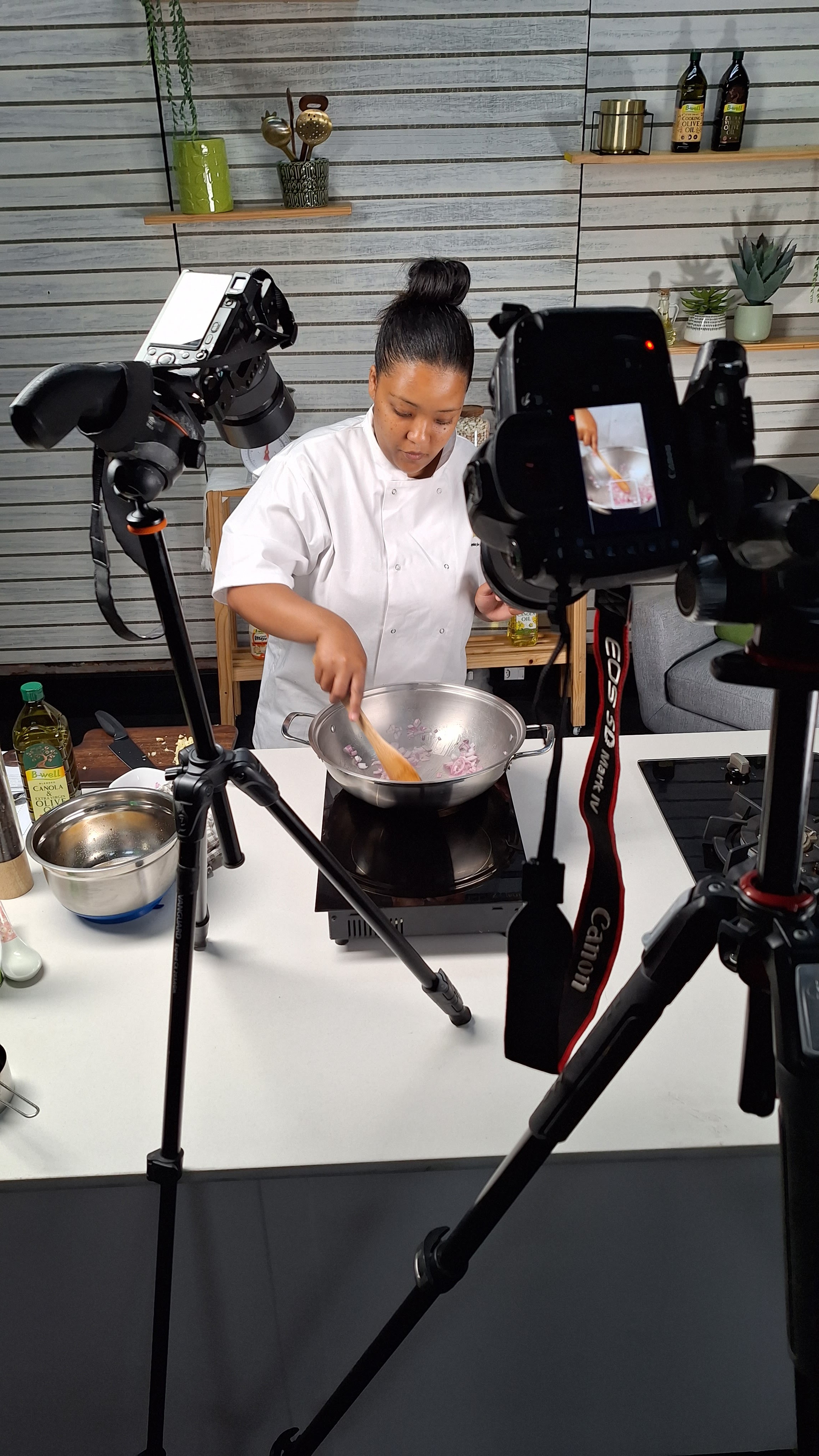 Behind the scenes